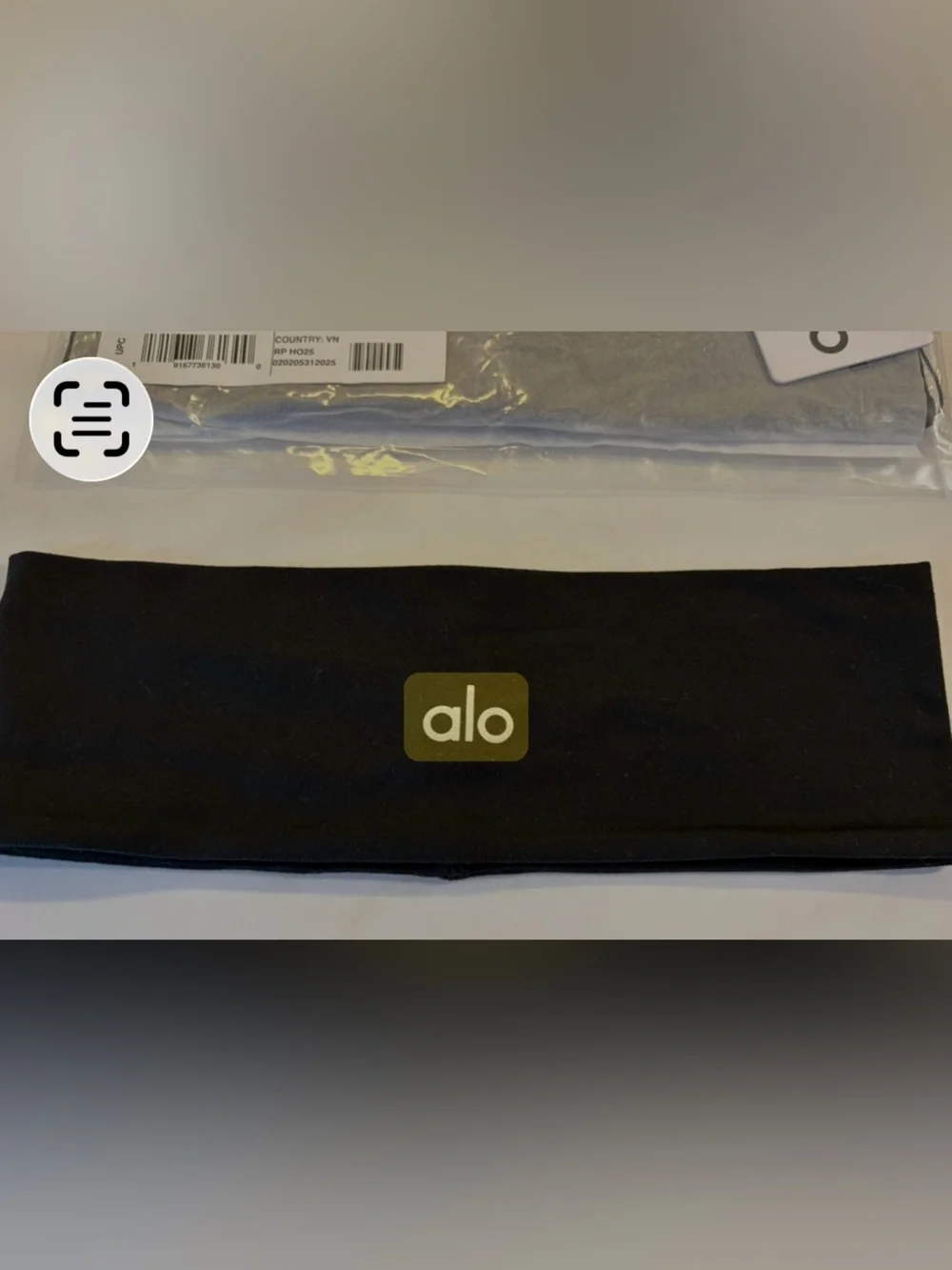 Alo Yoga Performance Conquer Headband Black OS NWT